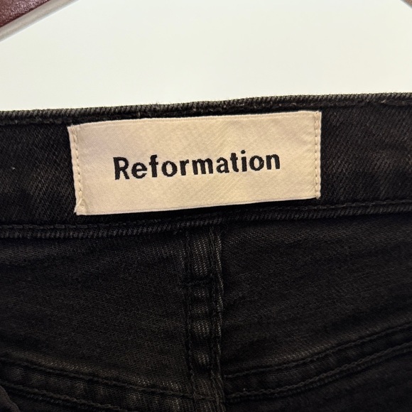 Reformation Women's size 28 Straight Black Jeans - Picture 2 of 14